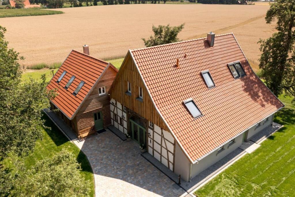 Zum Heuerling Ferienwohung Im Alten Stall Mit Sauna Versmold Buitenkant foto